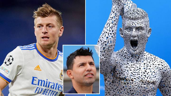 Toni Kroos Pokes Fun At Manchester City's Sergio Aguero Statue After Fans Compare It To The Real Madrid Star