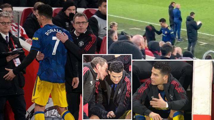 Ralf Rangnick Reveals What He Told Cristiano Ronaldo After Man United Star's Furious Reaction To Being Subbed Off