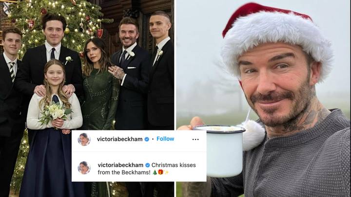 Eagle-Eyed Fans Hilariously Identify Hidden Detail In David Beckham's Family Christmas Photo
