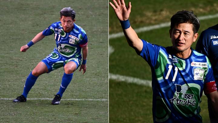 Kazuyoshi Miura breaks his own record as he plays professional game aged 55 years and 225 days old