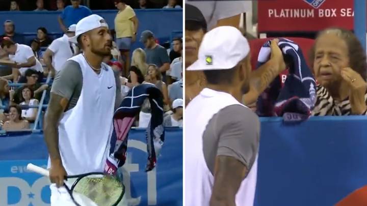 Nick Kyrgios' Classy Gesture For Elderly Spectator Wins Over American Fans
