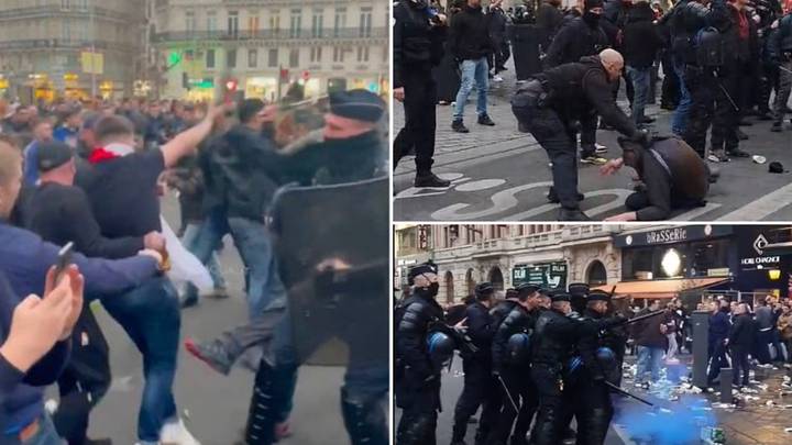 Chelsea Fans Clash With Police Ahead Of Champions League Game