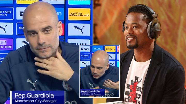 A Defiant Pep Guardiola Hits Back At Patrice Evra After Being Told He Wants Players With 'No Personality'