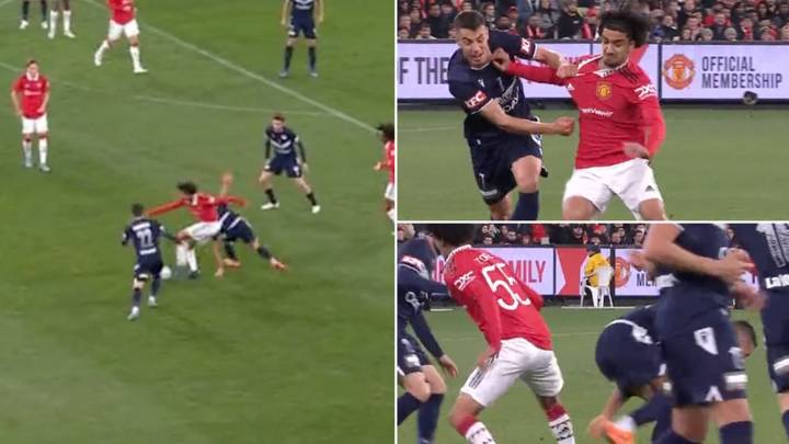 Zidane Iqbal Does His Best Zinedine Zidane Impression With Outrageous Roulette During Man United Vs. Melbourne Victory