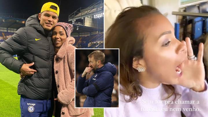 Thiago Silva's wife makes her feelings known after Chelsea's defeat to Fulham