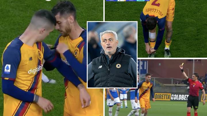 Roma's Lorenzo Pellegrini Tried To Take His Boots Off To Timewaste, It Was Straight Out Of The Jose Mourinho Playbook
