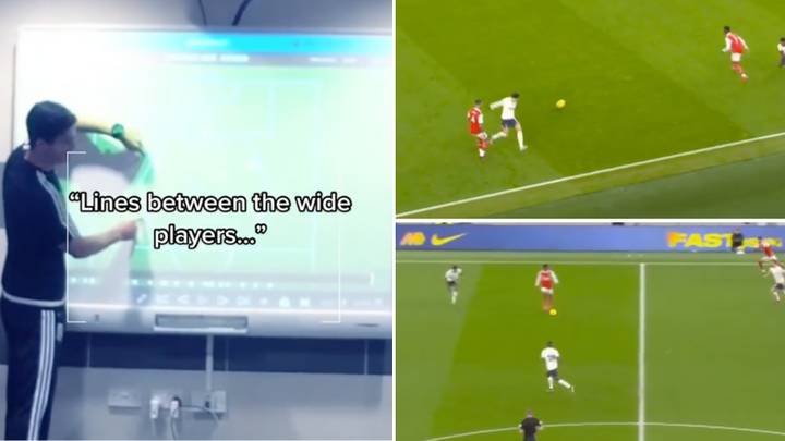Footage of Mikel Arteta talking about how he wants his wingers to play goes viral, he’s a master tactician
