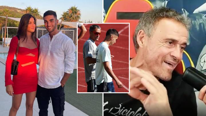 Luis Enrique tells Ferran Torres he 'wouldn't set foot on a football pitch again' if he did baby celebration
