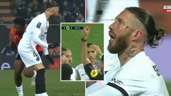 It Took Sergio Ramos Just Two Ligue One Games To Get Sent Off For Paris Saint-Germain