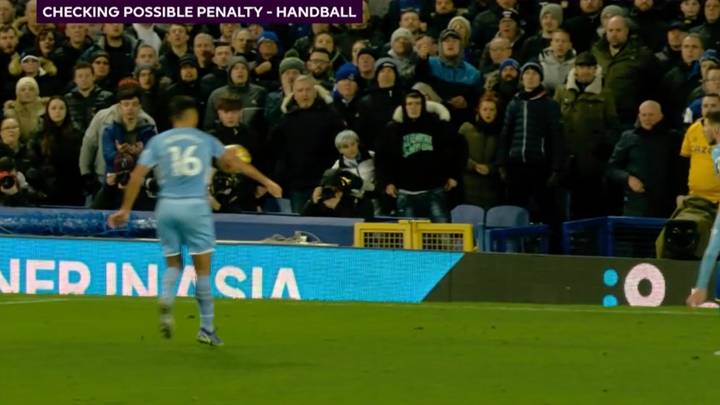 Everton Denied Penalty Against Manchester City After Rodri Handball Goes Unpunished Following VAR Review