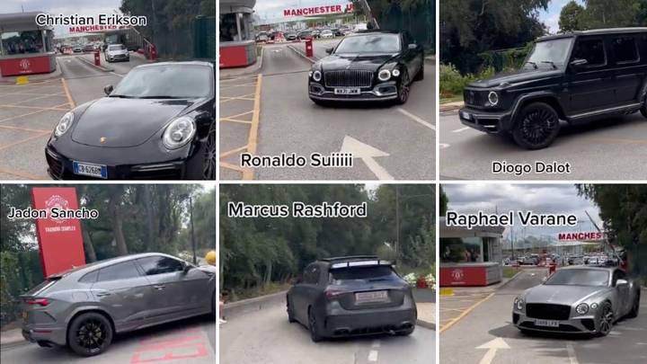 Fans can't believe what cars Manchester United stars drive as footage goes viral