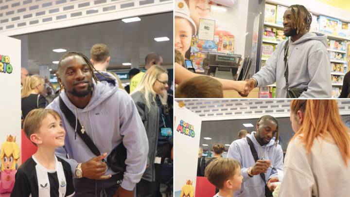 Allan Saint Maximin took a group of kids to a toy shop and bought them everything they wanted