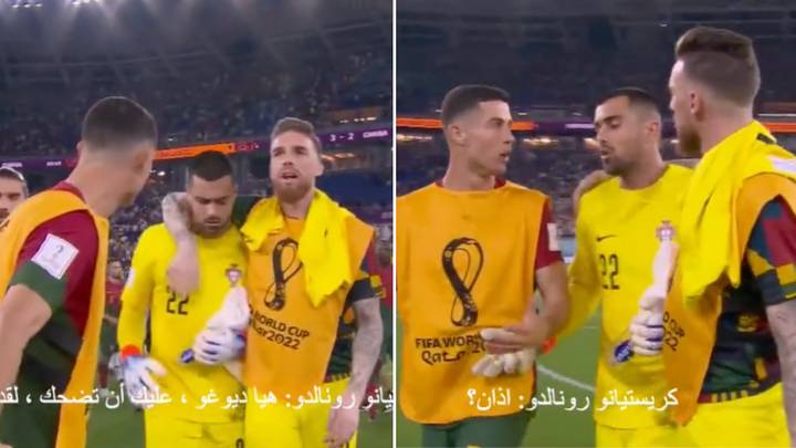 Footage emerges of Cristiano Ronaldo’s message to Diogo Costa after Portugal vs Ghana, it proves his elite mentality