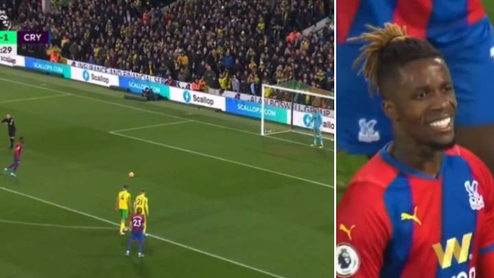 Wilfried Zaha Scores A Screamer Against Norwich Before Producing One Of The Worst Penalty Misses You'll Ever See