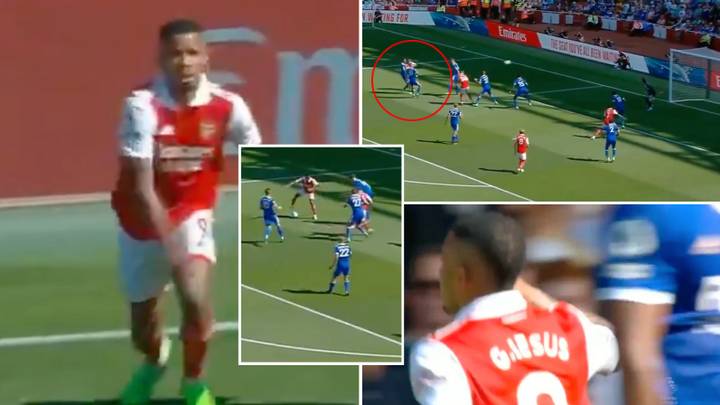Gabriel Jesus' first Premier League goal for Arsenal is a thing of beauty