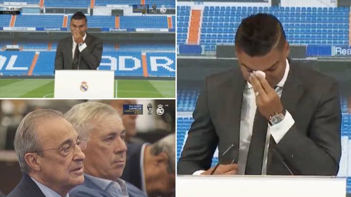 Casemiro breaks down in tears during farewell speech ahead of Manchester United move