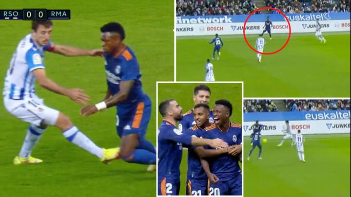 Vinicius Jr Ruins Real Sociedad Player With Monstrous Skill, He Can't Be Stopped In This Form