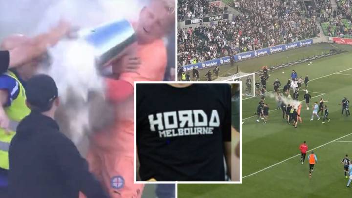 A-League pitch invaders who attacked goalkeeper reportedly linked to banned football gang