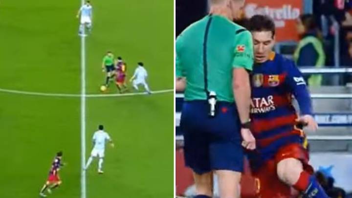 Lionel Messi Once Used The Referee To Help Him Turn A Defender