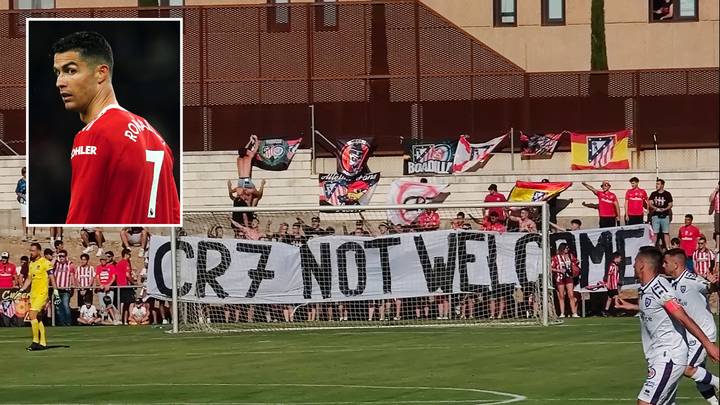 Cristiano Ronaldo Responds To Atletico Madrid Fans’ ‘CR7 Not Welcome’ Banner