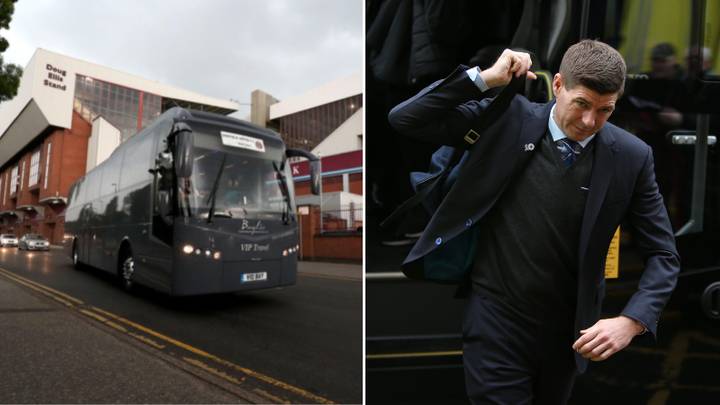 Steven Gerrard travelled on team coach despite being sacked by Aston Villa