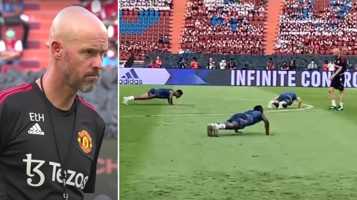 Footage Of Manchester United Players Being Forced To Do Press-Ups After Conceding Has Emerged