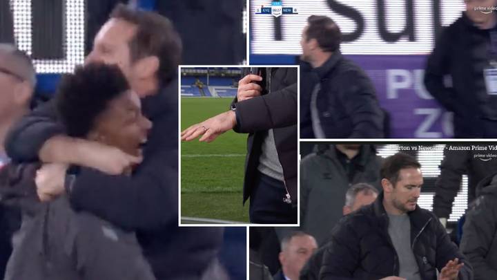 The Moment Frank Lampard Broke His Hand In Incredible Everton Goal Celebrations