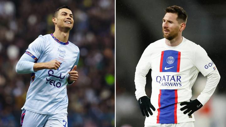 Riyadh XI player calls Ronaldo the GOAT at full-time, then 20 minutes later called Messi the GOAT