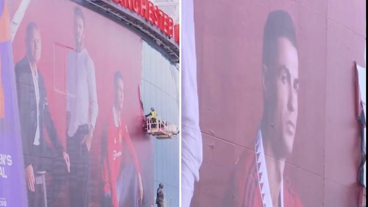 Manchester United remove Cristiano Ronaldo mural after explosive interview with Piers Morgan