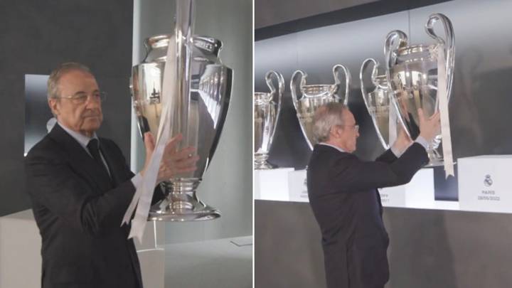 Florentino Perez Placing Real Madrid's Latest Champions League Title In Trophy Cabinet Is The Ultimate Flex