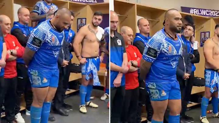 Junior Paulo's passionate speech to his Samoan teammates after win against England is the stuff of legend