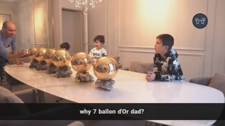 Thiago Messi Had A Confused Reaction To Lionel Messi's Seventh Ballon d'Or