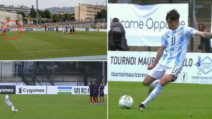 Alejandro Garnacho Scores A Beauty Of A Free-Kick For Argentina, Man United Starlet Is A Special Talent