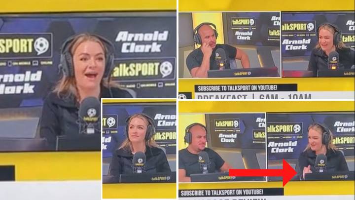 Laura Woods 'flipped off' talkSPORT listener without realising she's on camera, her reaction is priceless