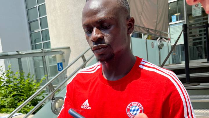 First Picture Of Sadio Mane In Bayern Munich Shirt