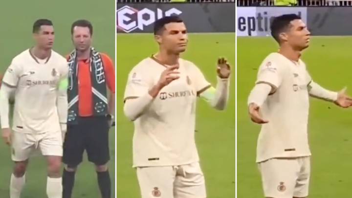 Rival fans chanted Lionel Messi's name at Cristiano Ronaldo, he angrily reacted