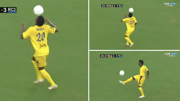 Vinicius Jr Went Full 'Joga Bonito' And Busted Out 'Seal Dribble' In Ronaldinho Vs Roberto Carlos Exhibition Game