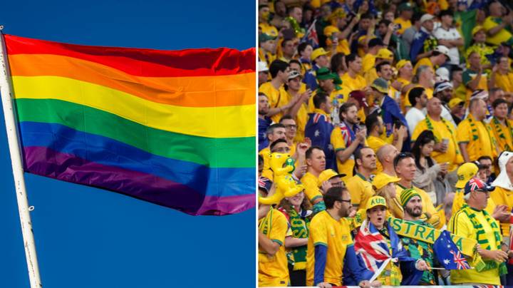Australian football fan denied entry to Qatar ticketing centre after security finds rainbow flag in bag