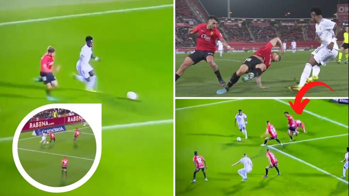 'Had Him On Skates' - Vinicius Jr Humiliates Real Mallorca Player And Leaves Him 'Breakdancing' During Real Madrid Win