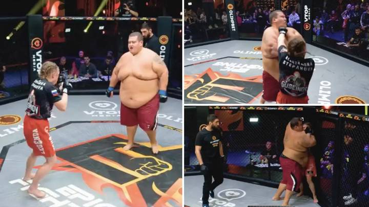 Thirty-Two Stone Heavyweight Took On Eight Stone Female Fighter In Ultimate MMA Mismatch