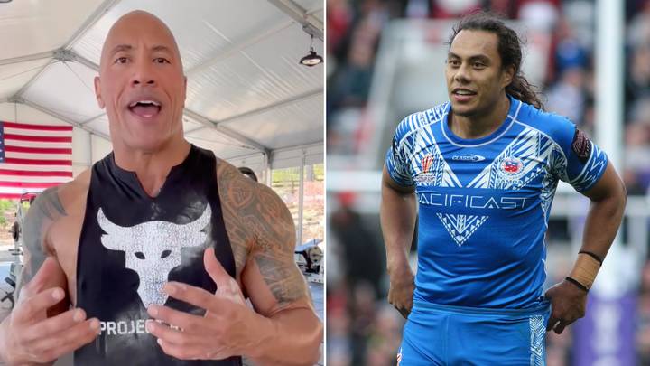 The Rock delivers spine-tingling speech about 'legacy' to Samoan rugby league players
