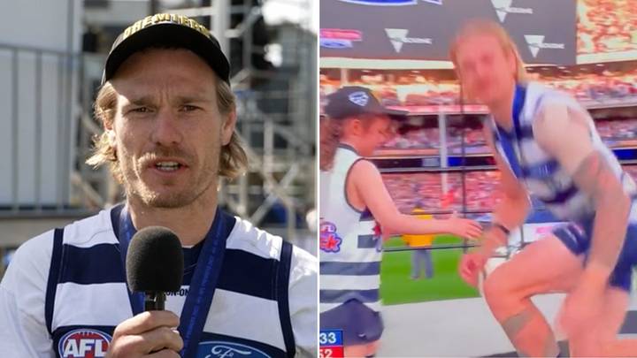 AFL champion apologises after awkwardly snubbing kid during Grand Final celebrations