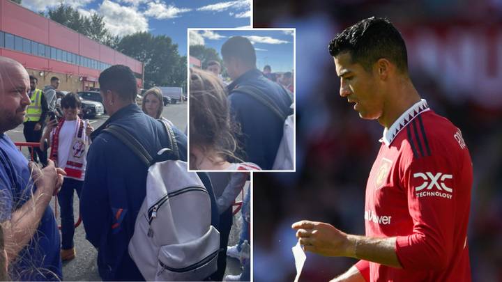 Cristiano Ronaldo Spotted 'Leaving Old Trafford Before Full-Time Whistle Of Rayo Vallecano Friendly'