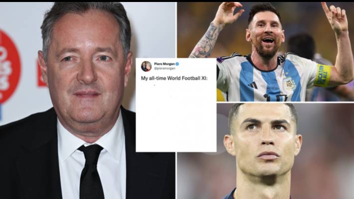 Piers Morgan reveals all-time world football XI on Twitter, including Cristiano Ronaldo and Lionel Messi
