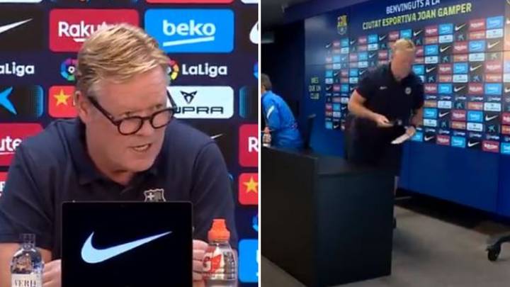 Ronald Koeman Refuses To Answer Questions In Press Conference And Just Gives A Statement