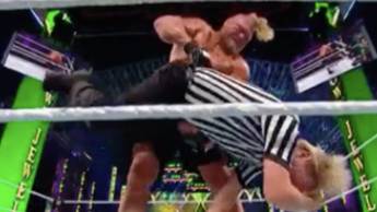 Brock Lesnar Picked Up A Referee With One Hand In Freakish Show Of Strength