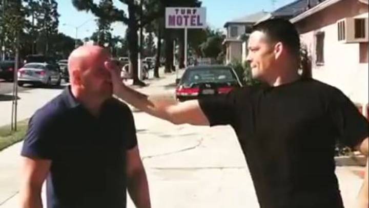 Nate Diaz 'Stockton Slapping' UFC president Dana White will never, ever get old