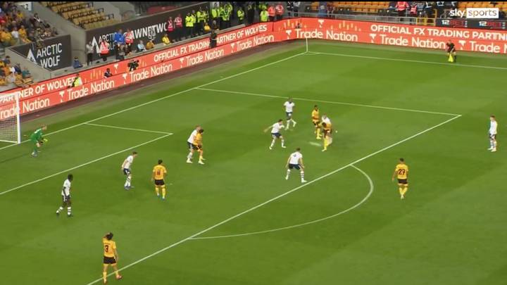 Adama Traore scores absolute rocket volley for Wolves against Preston