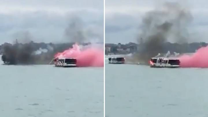 Footage Of AC Milan Ultras Having A Battle With Venezia Supporters At Sea Is Absolutely Mental