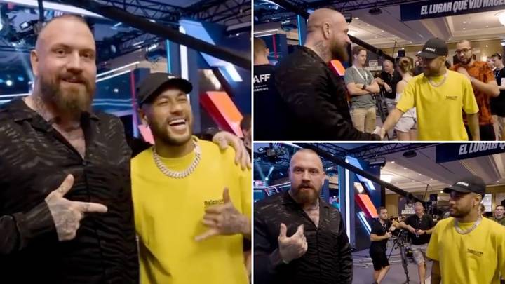 Neymar was asked about joining Newcastle United while meeting YouTuber and he reacted